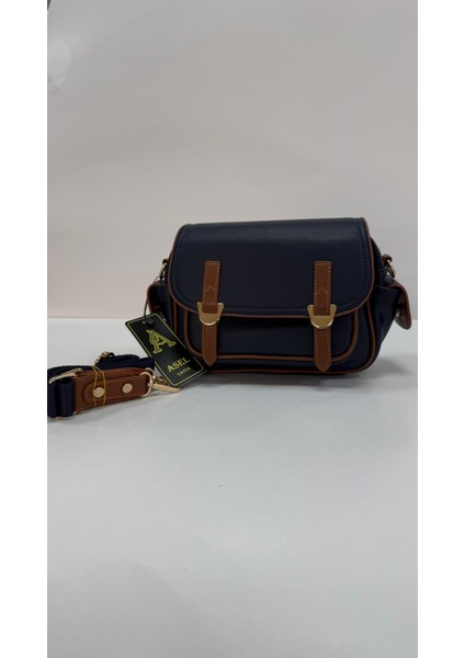 , Toka Aksesuar Detaylı,kapaklı,çok Gözlü,lacivert Taba Kadın Çapraz Çantası fiyatları