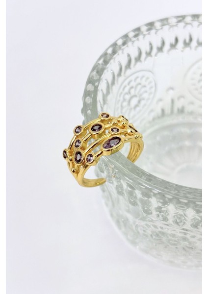 Sacred Echoes No:1 Altın Kaplama Yüzük