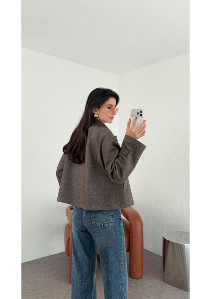 Deri Yakalı Kahve Ceket fiyatları