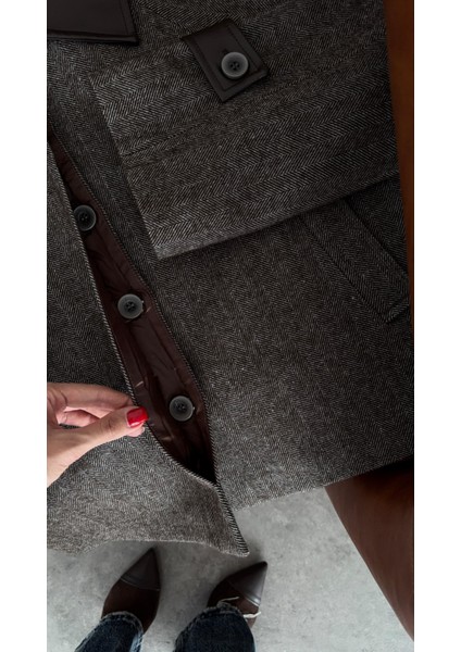 Deri Yakalı Kahve Ceket indirimleri