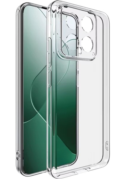 Xiaomi 14 Uyumlu Şeffaf Silikon Kılıf - Kamera Korumalı Esnek Tam Koruma Kapak