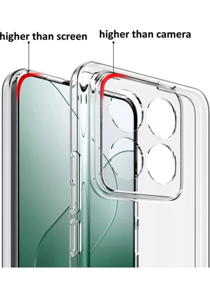 Xiaomi 14 Uyumlu Şeffaf Silikon Kılıf - Kamera Korumalı Esnek Tam Koruma Kapak fiyatları