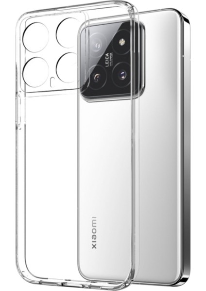 Xiaomi 14 Uyumlu Şeffaf Silikon Kılıf - Kamera Korumalı Esnek Tam Koruma Kapak modelleri