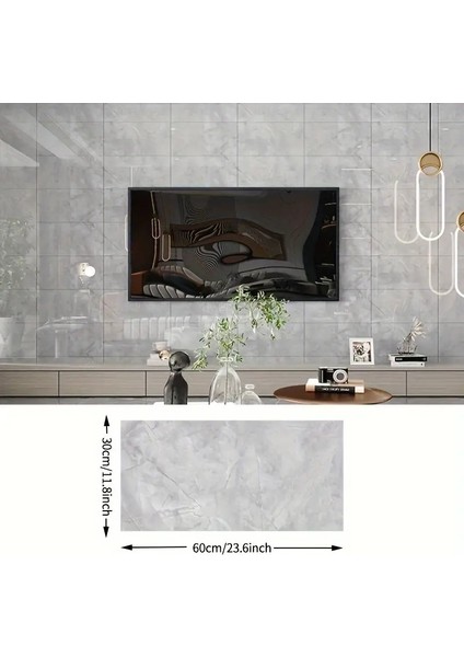 Mulvxkrg KRG02 Gri Mermer Desenli Alüminyum Plastik Duvar Sticker (Mulvix) modelleri
