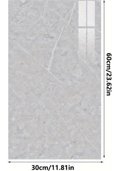 Mulvxkrg KRG02 Gri Mermer Desenli Alüminyum Plastik Duvar Sticker (Mulvix) fırsatları