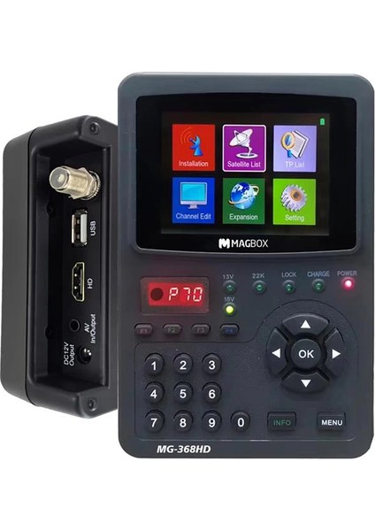 MG-368HD 3.5'' Inç Full Hd LCD Ekranlı Görüntülü Dijital Uydu Yön Bulucu