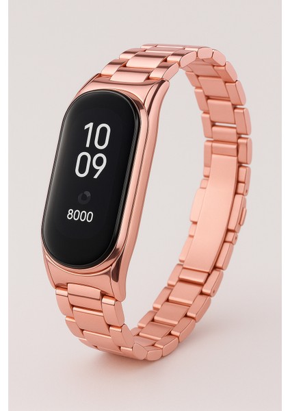 Xiaomi Mi Band 8 / 9 / 10 Paslanmaz Metal Kordon