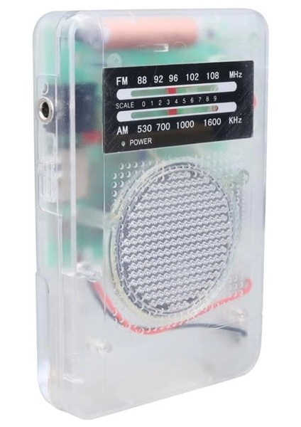 ST-821 Am-Fm Şeffaf Analog Hapishane Radyosu (88-108 Fm Frekans Aralığı)