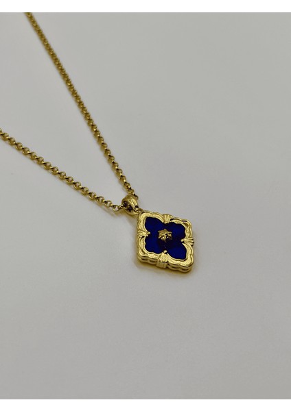 Vivienne No:3 Lacivert Çelik Kolye fiyatları