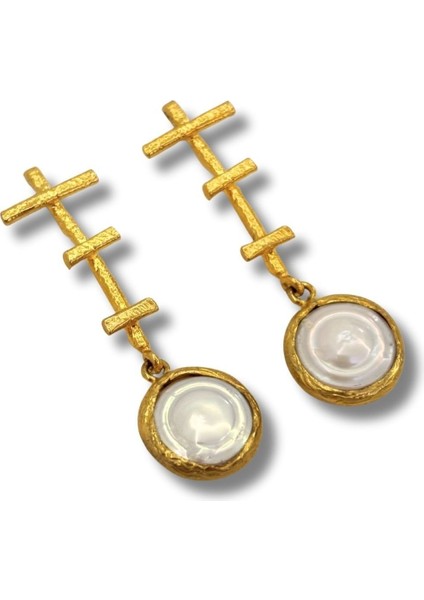 Ancient Layers No:1 Altın Kaplama Küpe fiyatları