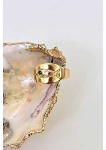 Eternal Shore No:1 Altın Kaplama Yüzük