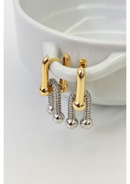 Valora No:1 Altın Kaplama Küpe