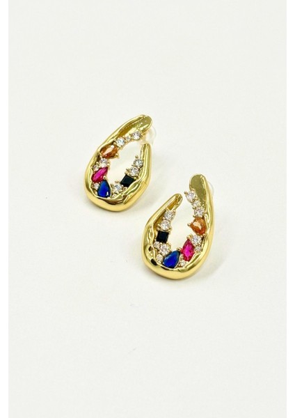 Stone And Spirit No:1 Altın Kaplama Küpe modelleri