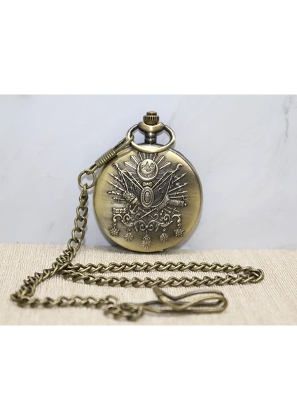 Mulvxkrg KRG02 Osmanlı Devlet Arması Köstekli Saat ALK3983 (Mulvix)