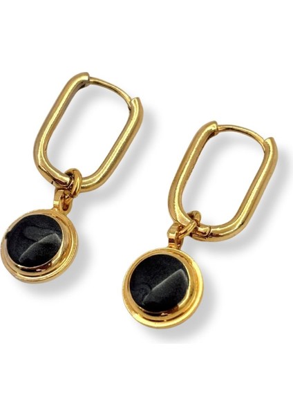 Noir Lune No:1 Altın Kaplama Küpe fiyatları