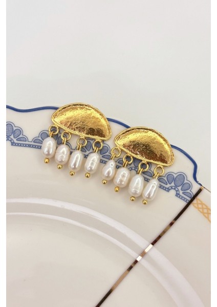 Return Of Light No:1 Altın Kaplama Küpe