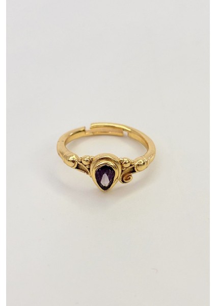 Gleam Of Time No:1 Altın Kaplama Yüzük modelleri