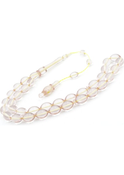 Hakan Turan Yapımı Beyzi Kesim Şeffaf Sıkma Kehribar Tesbih modelleri