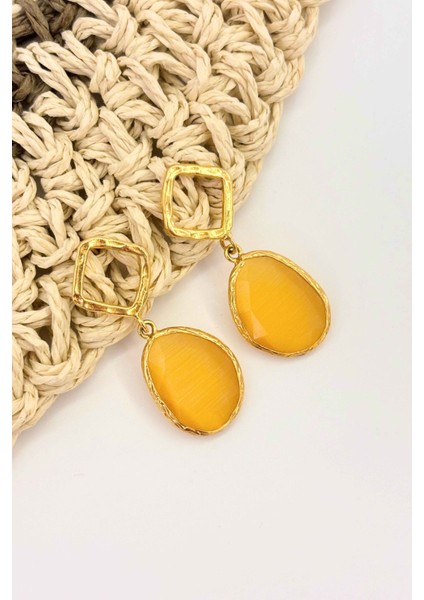 Drops Of Light No:2 Altın Kaplama Küpe