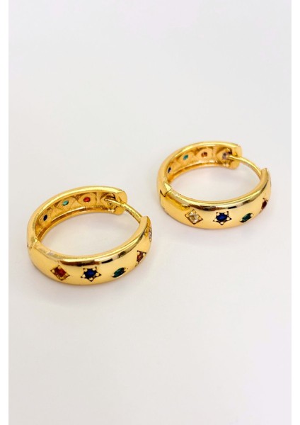 Mystic Flow No:2 Altın Kaplama Küpe modelleri