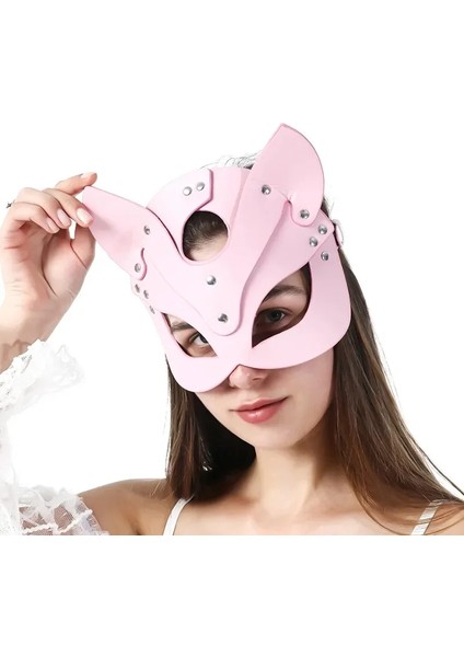 Mulvxbrf BRF02 Deri Pembe Kedi Maske Kelepçe Kırbaç Seti ( 3'lü Set) (Mulvix) fiyatları