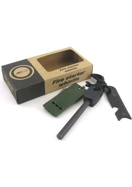 Mulvxkrg KRG02 Survive Magnezyum Çubuğu Ateş Başlatıcı Çakmak Taşı (Mulvix)