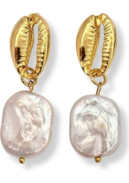 Wave Whisper No:1 Altın Kaplama Küpe modelleri