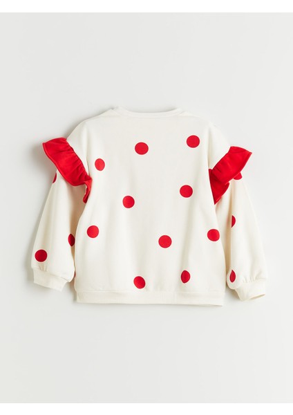 Yeni Sezon Kalın Minnie Mouse Baskılı Kız Çocuk Sweatshirt modelleri