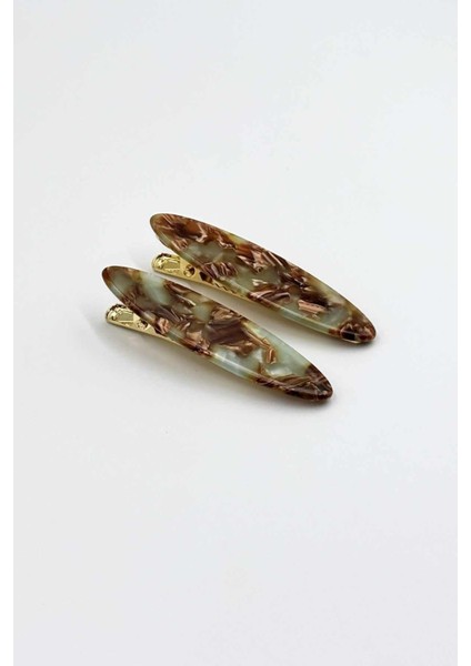 Kemik ve Metal Pens Toka No:6 Elips