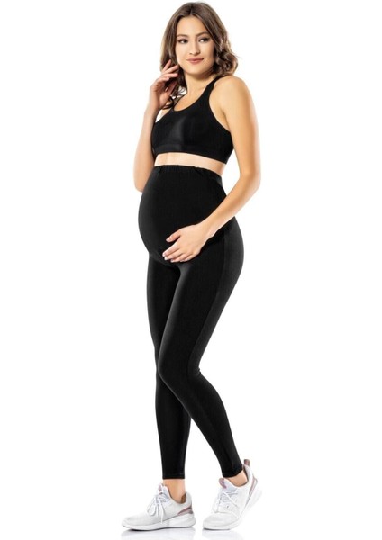 , Viskon Bel Ayarlı Hamile Taytı