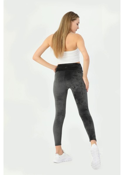 Yüksel Bel Toparlayıcı Fransız Kadife Tayt modelleri