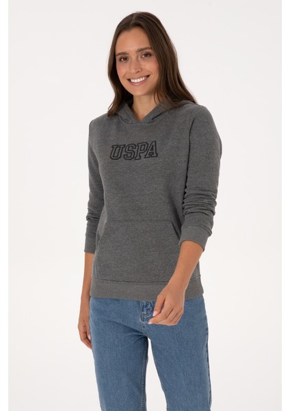 Kadın Antrasit Melanj Sweatshirt 50313566-VR081