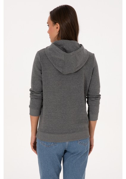 Kadın Antrasit Melanj Sweatshirt 50313566-VR081 indirimleri