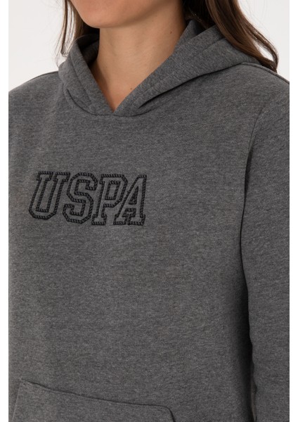 Kadın Antrasit Melanj Sweatshirt 50313566-VR081