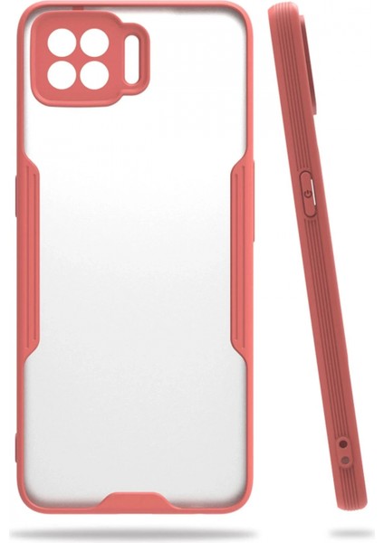Oppo A73 Kılıf Platin Silikon - Pembe