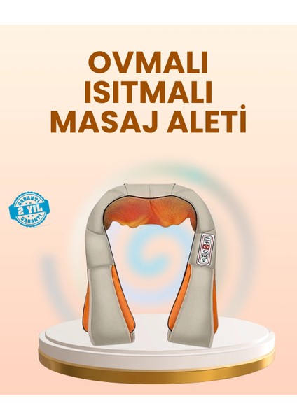Ovmalı Isıtmalı Masaj Aleti Boyun Omuz Bel ve Ayak Için Rahatlatıcı Etki