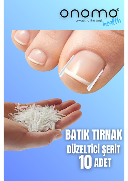 Health Batık Tırnak Düzeltici Plastik Şerit 10 Adet