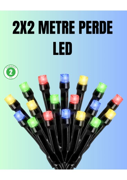 Su Geçirmez Pil Çalışan LED Perde Işık – Iç ve Dış Mekan