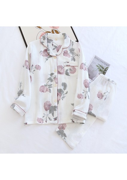 Organik Pamuk Müslin Kumaş Pijama Takımı