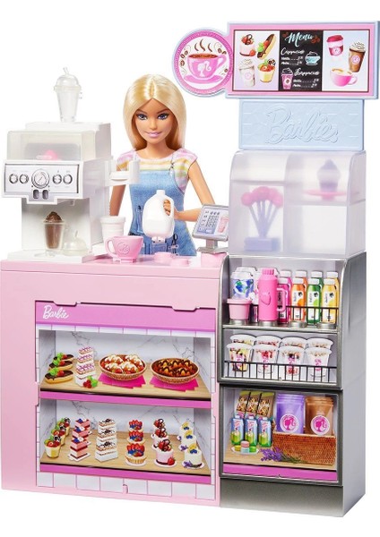 HXN94 Barbie Kahve Dükkanı Oyun Seti fırsatları
