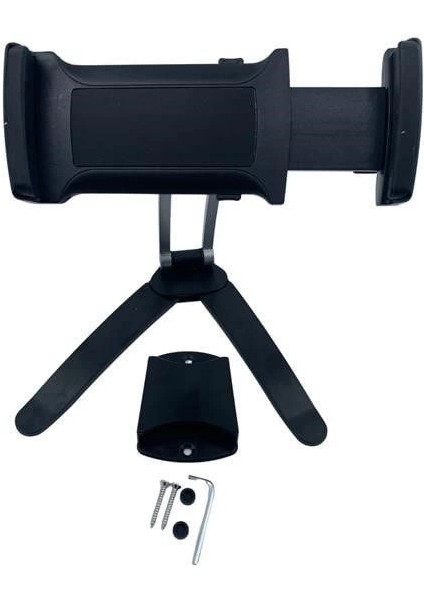 360 Derece Dönebilen Mutfak Masaüstü Telefon Tablet Tutucu Ayarlanabilir Esnek Ayaklı Metal