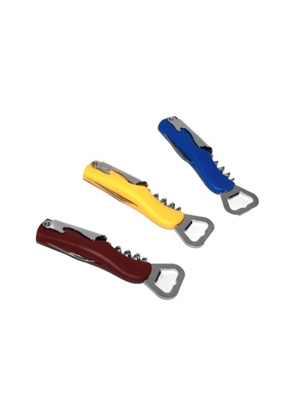 Çok Amaçlı ve Kullanışlı Metal Tirbişon - Açacak 4 Fonksiyonlu