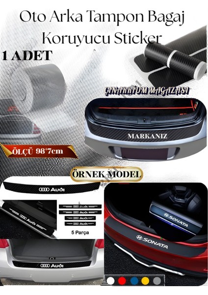 Chrysler Sebring Için Yerli Üretim Aksesuar Oto Arka Tampon Bagaj Koruyucu Sticker 1 Adet modelleri