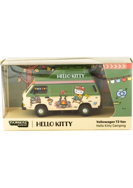 Schuco x Tarmac Works 1/64 Volkswagen T3 Van Hello Kitty Camping fiyatları