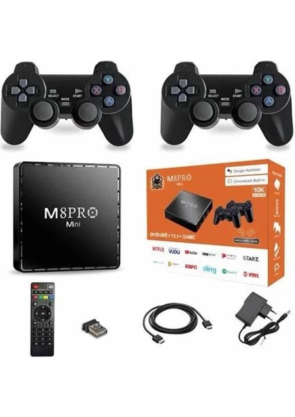 M8 Pro Mını 4 8 10 K Hd Hdr Android Tv 5g Retro 10000 Oyunlu fırsatları