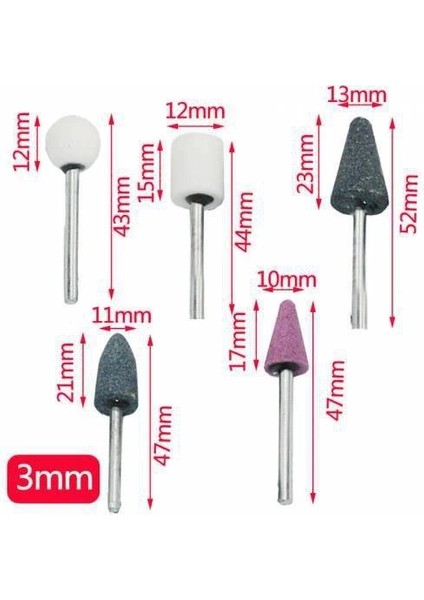 Mini Taş Zımpara Matkap Ucu Seti 10 Parça