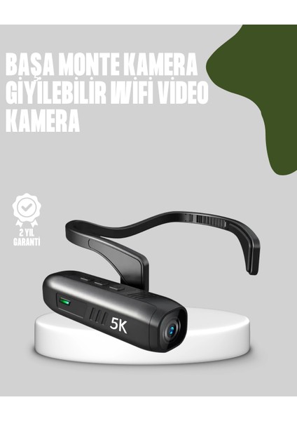 Başa Takılabilir 5k Spor ve Vlog Kamerası