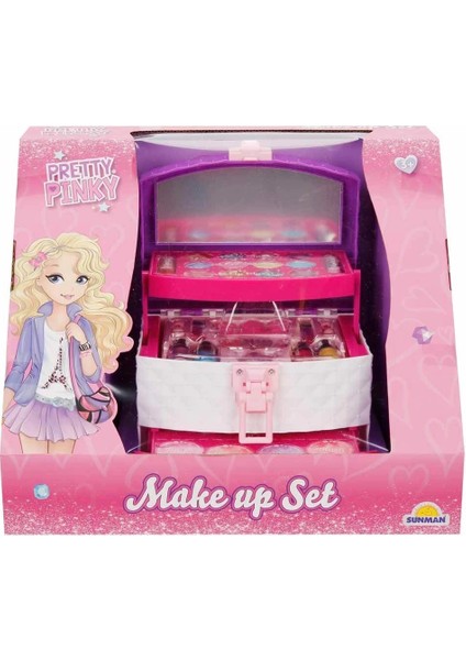 Pretty Pinky 3 Katlı Çantalı Makyaj Seti fırsatları
