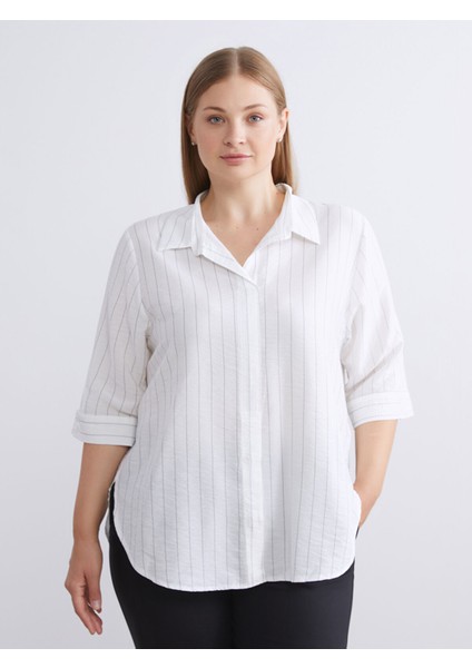 Yeni Sezon Loose Fit Çizgili Bluz fiyatları