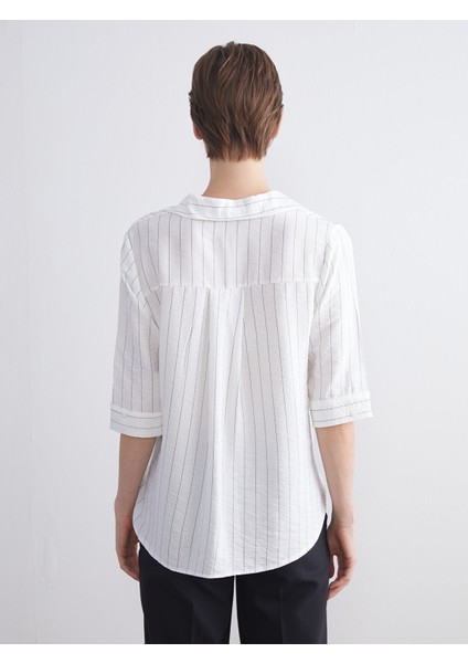 Yeni Sezon Loose Fit Çizgili Bluz indirimleri